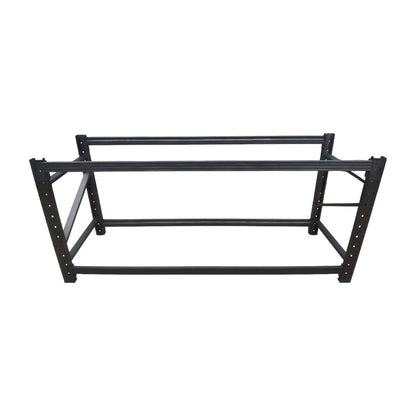 2m L X 0.9 H X 0.6 D Metal Workbench Storage Tools Shelf - Black