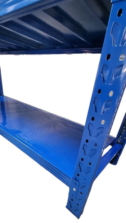 2m X 2m X 60cm Metal Warehouse Garage Shelf Storage Shelving - Blue